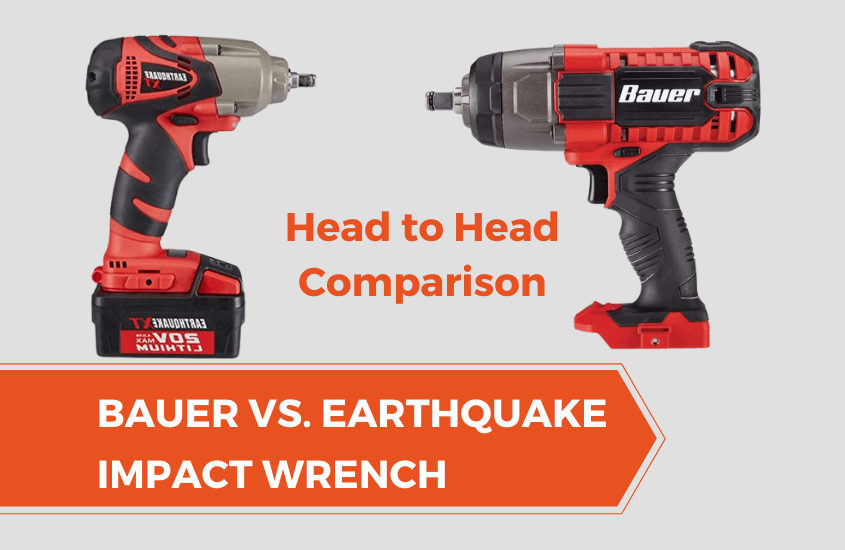 Bauer Vs. Earthquake Impact Wrench Face to Face Battle 99 Power