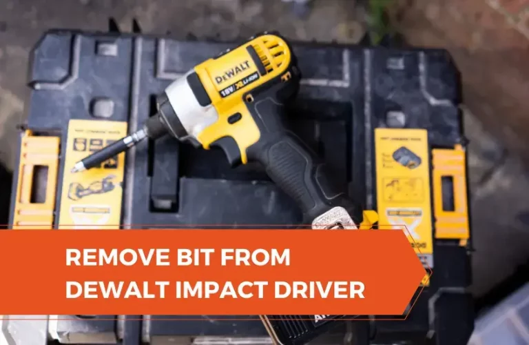 remove bit from dewalt impact driver